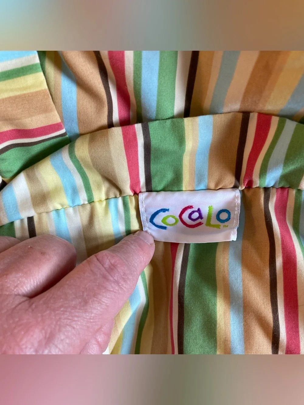 CoCaLo Baby Nursery Striped Numbers Letters Animals Crib Comforter Quilt